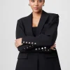 Fashion - Willa Boxy Boyfriend Blazer - Jet Blazers