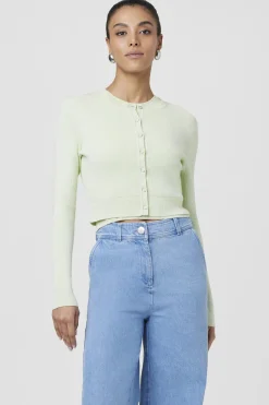 New - Zoe Slim Fit Cardigan - Mint Sweaters & Knits