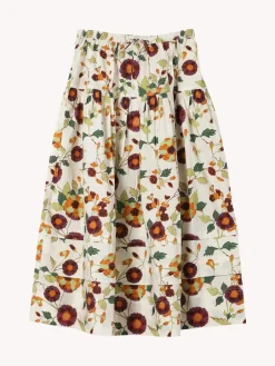 Fashion - Anthia Skirt - White Iris Long Skirts