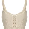 Online - Celia Bralette - Alabaster Crop Tops