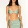 Fashion - Knotted Swim Skirt - Sage Coverups