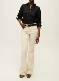 Fashion - Beverly Skinny-Flare Jean - Ecru Flare | High-Rise