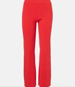 New - Bray Knit High-Rise Crop Pants - Poppy Pants