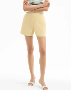 Outlet - Brit Stretch-Linen Short - Chamomile Shorts