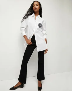 Online - Carson Kick Flare Jean - Onyx Flare | High-Rise