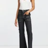 Sale - Crosbie Wide Leg Cargo - Oxford Flare | High-Rise