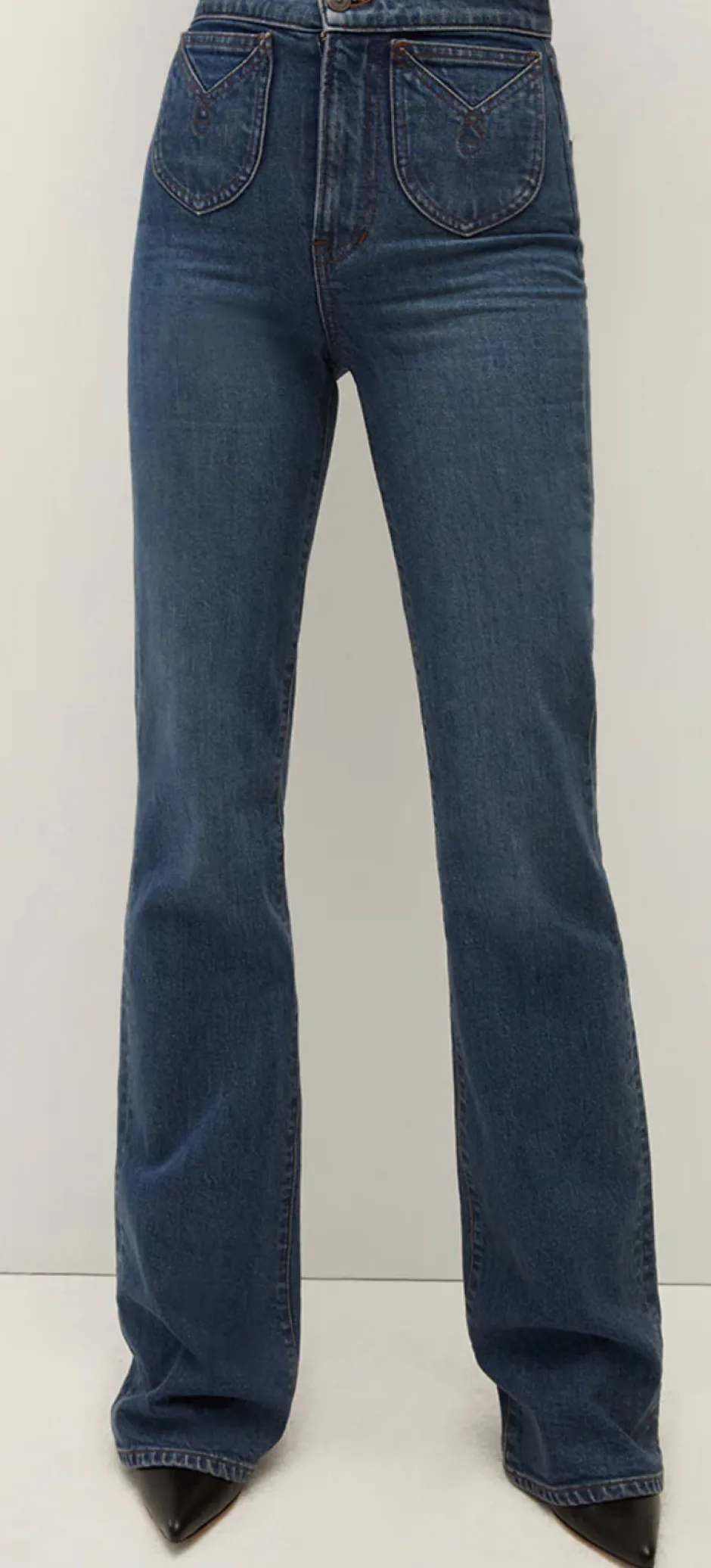 Clearance - Crosbie Wide Leg Jean - Thriller Flare | High-Rise