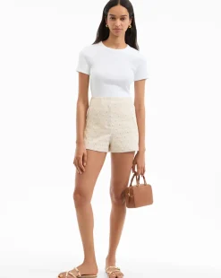 Discount - Jazmin Short - Off-White/Gold Shorts