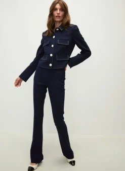Fashion - Orion Flare Pant - Navy Flare | Pants