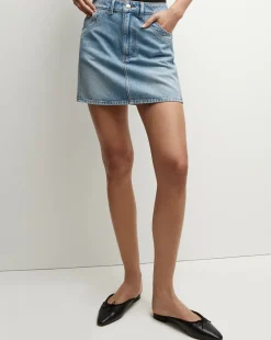 Online - Raundi Double Seam Denim Skirt - Nova Skirts | Mini Skirts