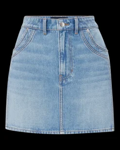 Online - Raundi Double Seam Denim Skirt - Nova Skirts | Mini Skirts