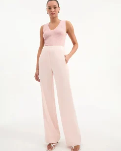 Sale - Ronin Wide-Leg Pant - Pink Shell Pants