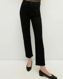 Discount - Ryleigh Slim Straight Jean - Onyx Flare | High-Rise