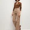 Best - Taylor High Rise Wide Leg - Tan Sierra Pants | Denim