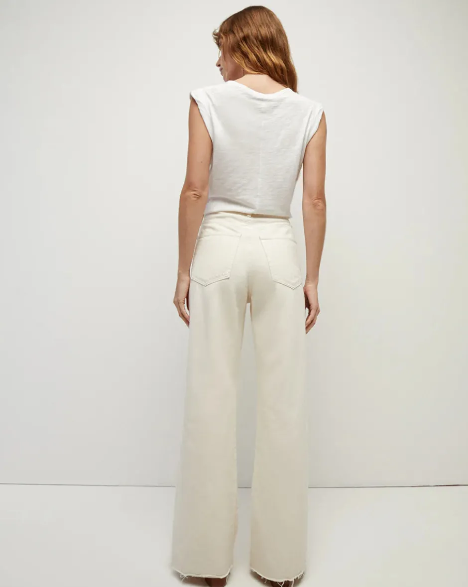 New - Taylor Wide-Leg Jean - Ecru Denim | All Denim