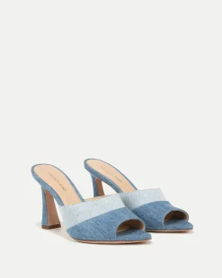 Sale - Thora Denim Mule - Blue Shoes