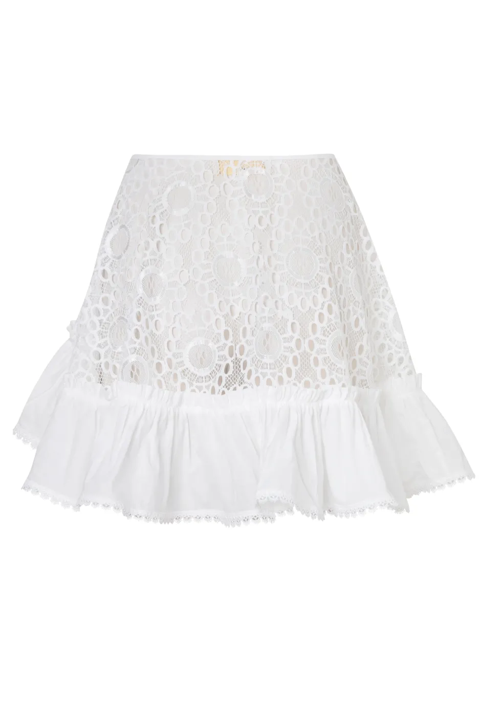 Online - Azure Wrap Mini Skirt - White Coverups | Mini Skirts