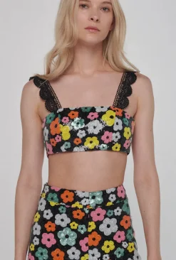 New - Karmika Top - Black Crop Tops