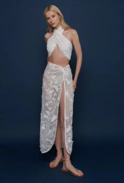 Outlet - Sirena Skirt - White Coverups | Long Skirts
