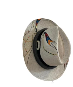 New - Tan Black Belt Hat Hats