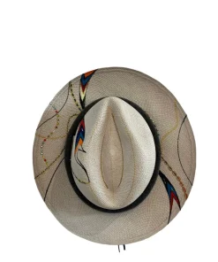 New - Tan Black Belt Hat Hats