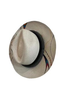 New - Tan Black Belt Hat Hats